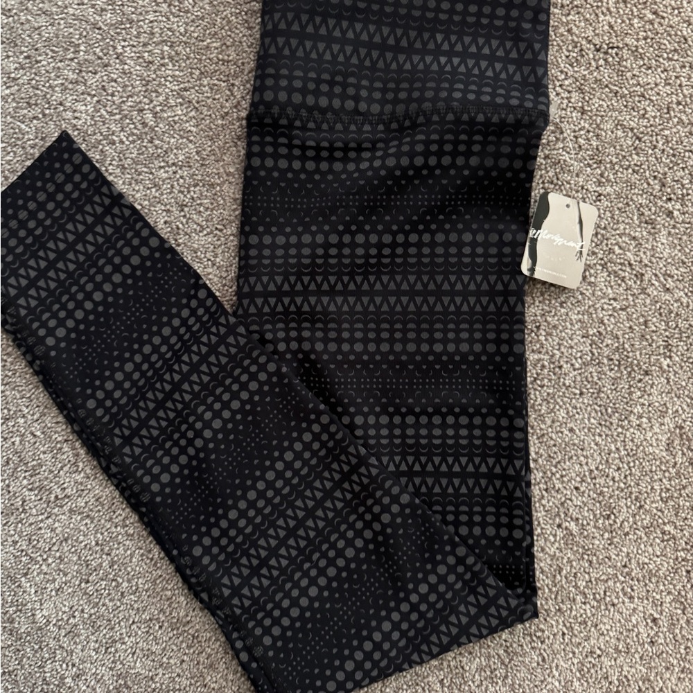 FP Movement by Free People Black Patterned Leggings